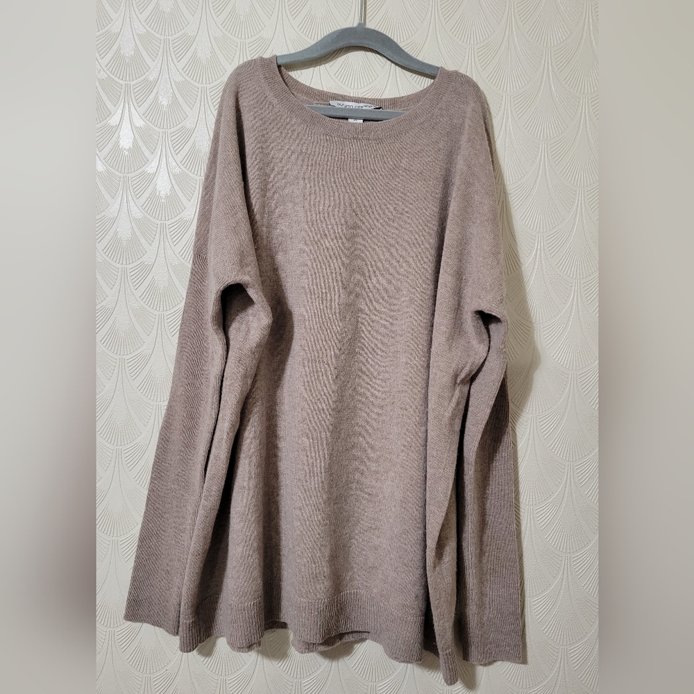 Autumn Cashmere 100% Pure Cashmere Brown Lace Up Back Sweater size XS